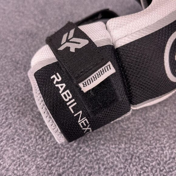 Warrior Rabil Next Lacrosse Arm Guards Youth Black White Protective Pads Sports - Picture 8 of 9